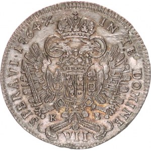 František Lotrinský (1745-1765), VII kr. 1764 K-B, Kremnica Husz. 1812, škr. v Av.