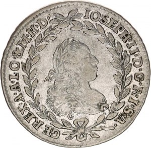 Josef II., jako spoluvladař (1765-1780), 20 kr. 1772 G / IB-FL, Nagybánya