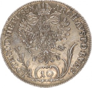 Josef II. (1780-1790), 10 kr. 1788 B