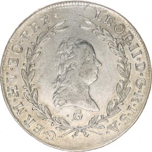 Leopold II. (1790-1792), 20 kr. 1791 G, Nagybánya R Husz. 1915