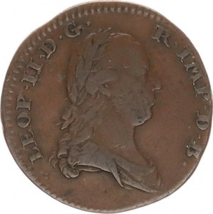 Leopold II. (1790-1792), 1 Liard 1791, Brusel 