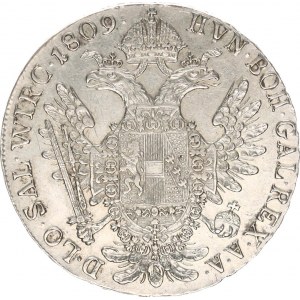 František I. (1792-1835), 1/2 Tolar 1809 C RR 13,982 g