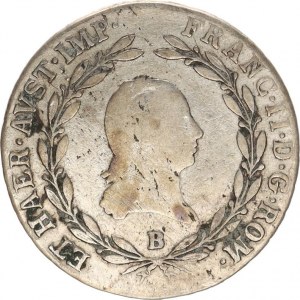 František I. (1792-1835), 20 kr. 1805 B, škr., tém.