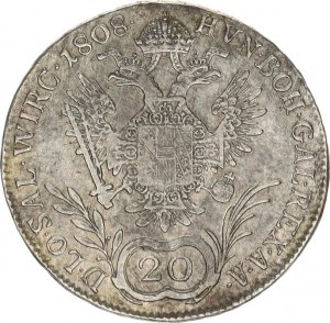 František I. (1792-1835), 20 kr. 1808 D, Salzburg 