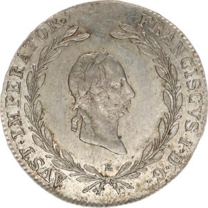 František I. (1792-1835), 20 kr. 1827 E, nep. just.