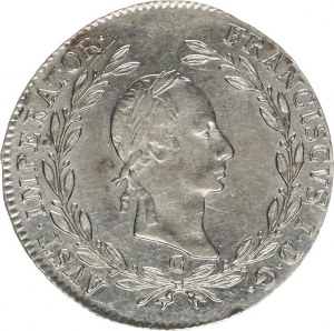 František I. (1792-1835), 20 kr. 1830 C, zc. nep. hr.