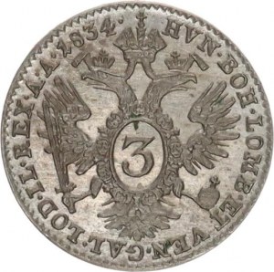 František I. (1792-1835), 3 kr. 1834 A