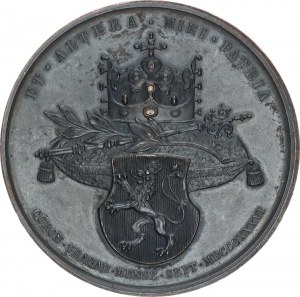 Ferdinand V. (1835-1848), Medaile 1836 na pražskou korunovaci Marie Anny Cu 46 mm, 4,8 m
