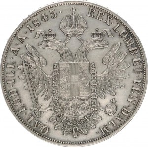 Ferdinand V. (1835-1848), Tolar 1845 A Her. 142, tém.