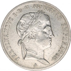 Ferdinand V. (1835-1848), 1/2 Tolar 1836 A - FERDINANDVS R 13,84 g