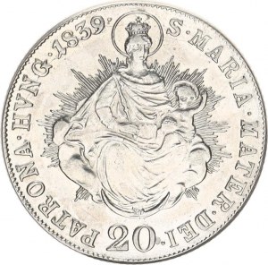 Ferdinand V. (1835-1848), 20 kr. 1839 B - Madona 6,602 g
