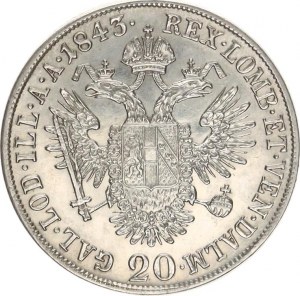 Ferdinand V. (1835-1848), 20 kr. 1843 A 