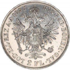 František Josef I.(1848-1918), Dvouzlatník 1885 b.zn.
