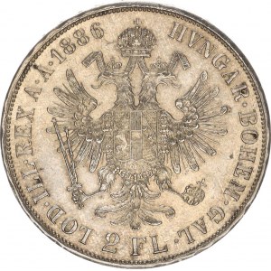 František Josef I.(1848-1918), Dvouzlatník 1886 b.zn.