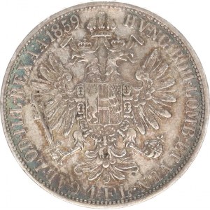 František Josef I.(1848-1918), Zlatník 1859 A - bez tečky za REX, tém.