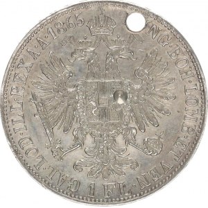 František Josef I.(1848-1918), Zlatník 1865 B RR, ,důlek +dírka, jinak