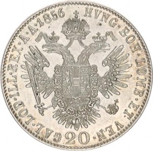František Josef I.(1848-1918), 20 kr. 1856 B, tém.