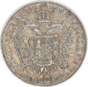 František Josef I.(1848-1918), 10 kr. 1852 A 