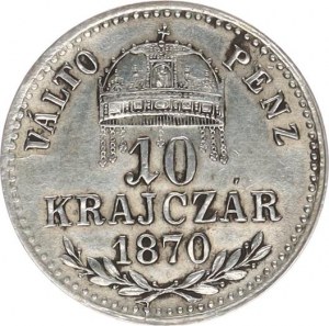 František Josef I.(1848-1918), 10 kr. 1870 GYF 