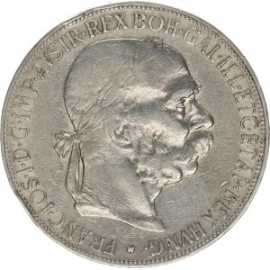 František Josef I.(1848-1918), 5 Koruna 1907 b.zn., .hr.
