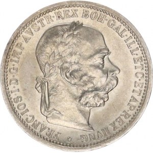 František Josef I.(1848-1918), 1 Koruna 1899 b.zn., tém.