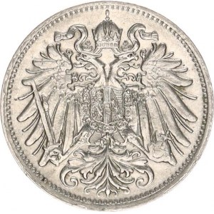 František Josef I.(1848-1918), 20 hal. 1911 b.zn.