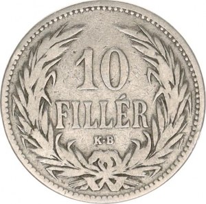 František Josef I.(1848-1918), 10 Fillér 1892 KB 