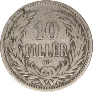 František Josef I.(1848-1918), 10 Fillér 1892 KB 
