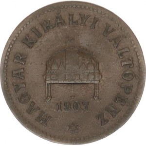 František Josef I.(1848-1918), 2 Fillér 1907 KB