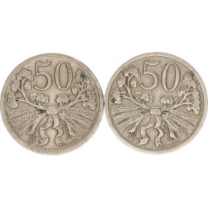Údobí let 1918-1938, 50 hal. 1924, 1931 2 ks