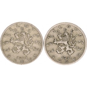 Údobí let 1918-1938, 50 hal. 1924, 1931 2 ks