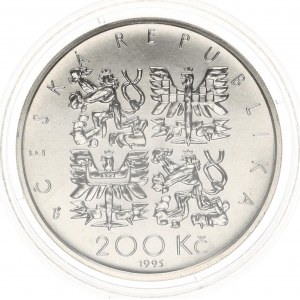 Tschechische Republik (1993-), 200 CZK 1995 - Šafařík (18 470 Stück) Kapseln +Zertifikat