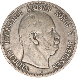 Prusko, Wilhelm I. (1861-1888), 5 Mark 1876 C KM 503, dr. hr.