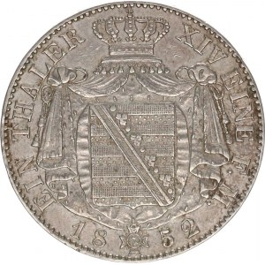 Sasko, Friedrich August II. (1836-1854), Tolar konvenční 1852 F KM 1175