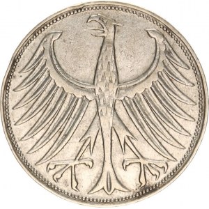 Germania - BRD (1949-), 5 DM 1951 J KM 112.1, r. dr., nep. hr.