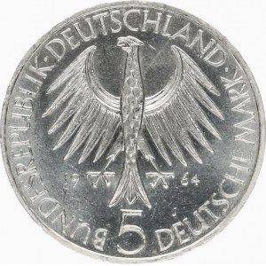 Německo - BRD (1949-), 5 DM 1964 J - Fichte R KM 118,1