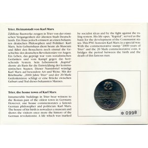 Německo - DDR (1949-1990), 20 M 1983 A - Karl Marx KM 95 adjustace jako mincovní