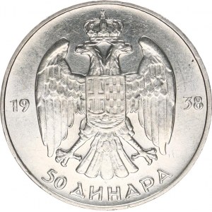 Jugoslávie, Petar II. (1934-1945), 50 Dinara 1938 KM 24