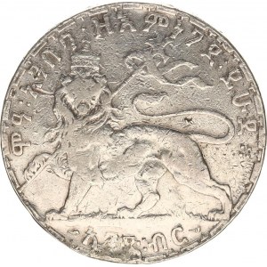 Etiopia, Menelik II. (1889-1913), 1 giu EE 1892 (1899 d.C.) KM 19 27,851 g, traccia di un occhio