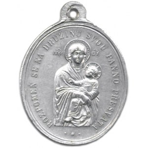 Religious medals, České Budějovice - Mariánská družina učiteek, 1908. Av.: Stand