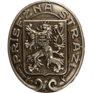 Hunting medals and badges, Oath Guard (after 1918) lion on shield, white metal 57x65 mm