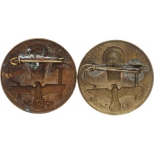 Německo - 3.říše (1933-1945), Odznak Tag der Arbeit - 1934 dvě různé ražebny 2 ks