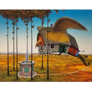 Jacek Yerka (b. 1952), House by the Spring, (edition 1/50), 2007