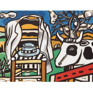 Fernand LÉGER (1881-1955), Stier und Stuhl, 1954