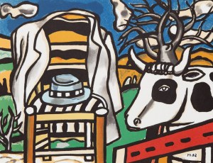 Fernand LÉGER (1881-1955), Byk i krzesło, 1954