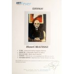 Henri MATISSE (1869-1954), Portrét mecenáše umění Augusta Pellerina,1954
