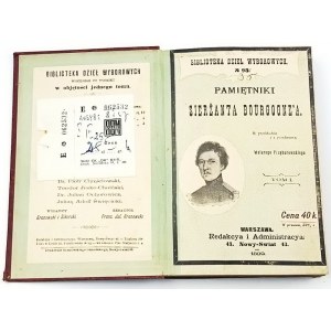 PRZYBOROWSKI - PAMIĘTNIKI SIERŻANTA BOURGOGNEA wyd. 1899r. Zväzok I-II