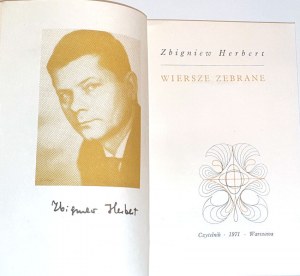 HERBERT - collected poems 1st edition