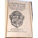 CONSTITUCIE SEYMU WALNEGO KORONNEGO DWUDZIELNEGO, w Warszawie Roku MDCXI Dnia 9 listopada