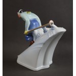 Figura Narciarz, proj. J. Szewczyk, Ćmielów, lata 30/40-te.